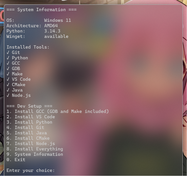 Dev Setup